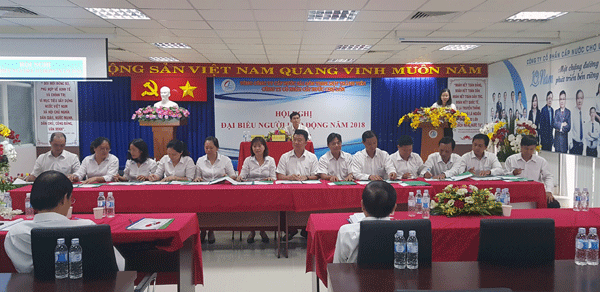 HỘI NGHỊ ĐẠI BIỂU CÔNG ĐOÀN CƠ SỞ CÔNG TY CỔ PHẦN CẤP NƯỚC CHỢ LỚN GIỮA NHIỆM KỲ 2015-2020