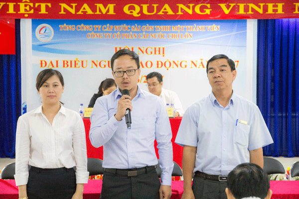 Hội nghị Đại biểu người lao động Công ty cổ phần Cấp nước Chợ Lớn năm 2017